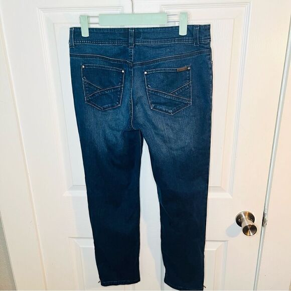 Chicos So Slimming Skinny Jeans Ankle Side Zip 4 (Chicos Size 0) - Picture 7 of 11
